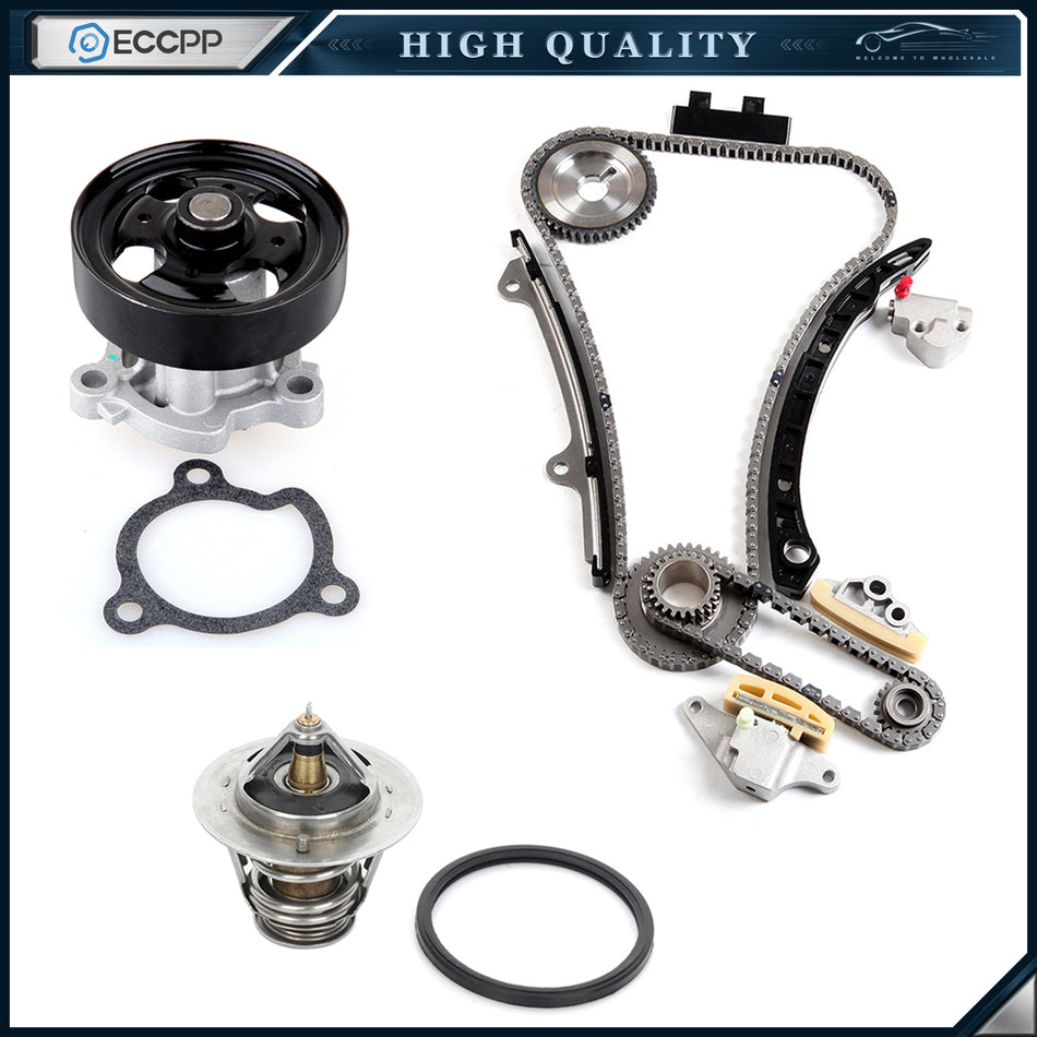 For 07-12 Nissan Altima 2.5L Timing Chain kit Water Pump Thermostat 839889