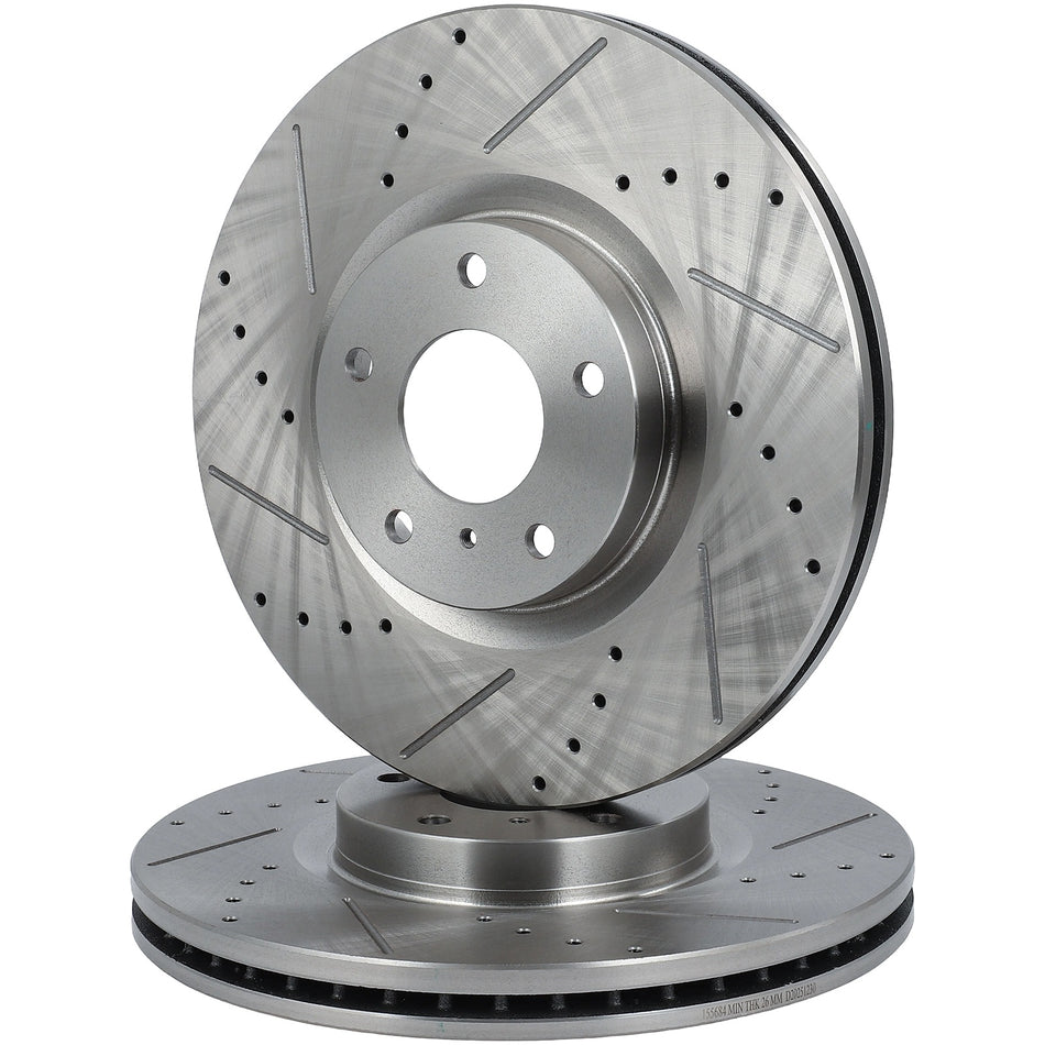 Drill Ventilated Fits Infiniti M35 2006-2010 Q70 2014-2019 2X Brake Rotors Front