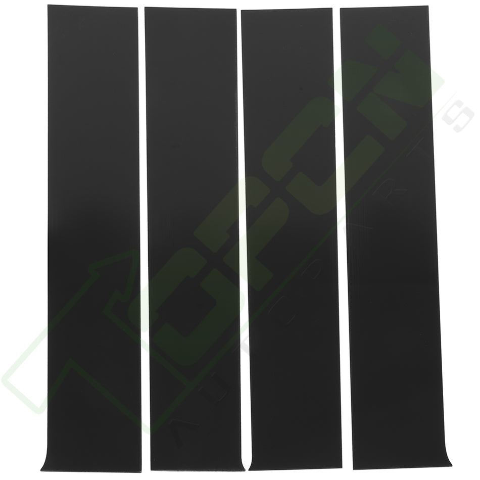 4 x Black Pillar Posts Cover Kit For 09-15 Dodge Ram (Crew/Quad/Extended) EXT