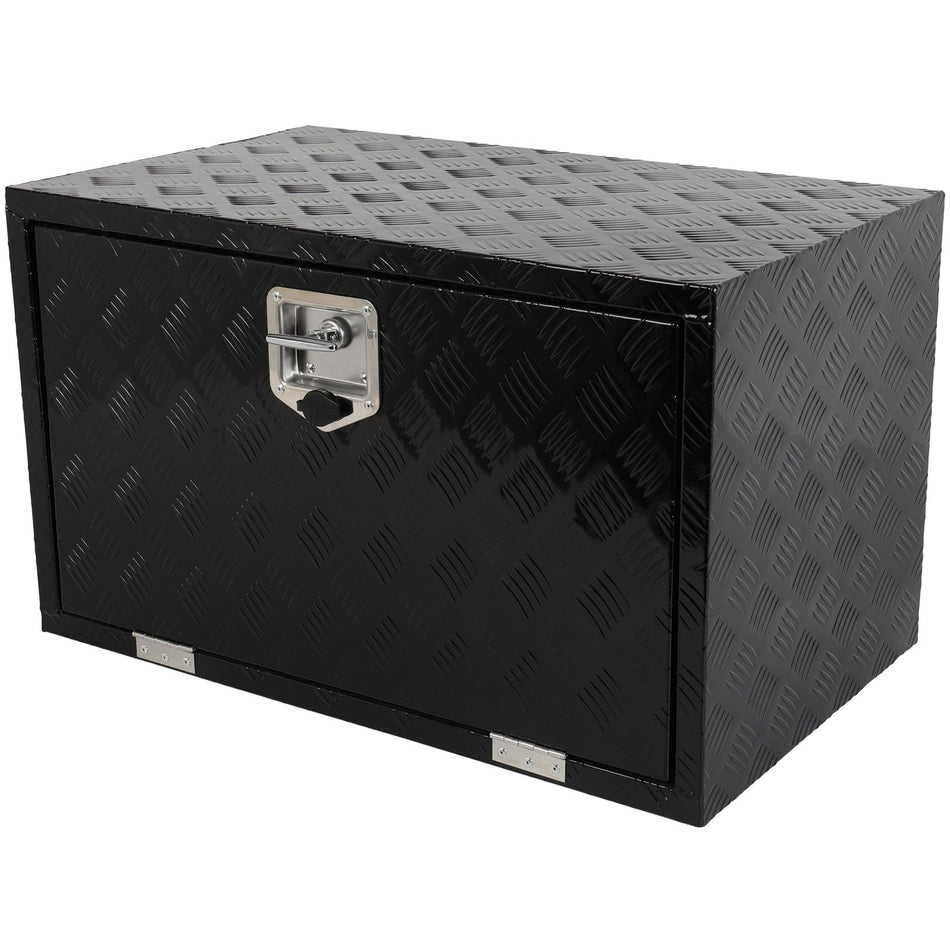 Aluminum Storage Tool Box 2x Chain 30inchX18inchX18inch For Truck / Garage / RV Wholesale
