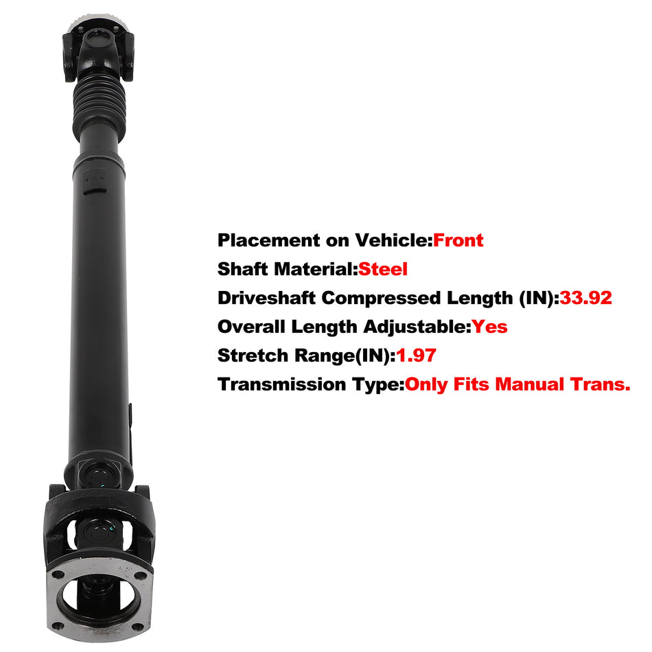 Drive Shaft Prop Assembly Fit Dodge Ram 3500 2003-2009 65-9539 52853143AE