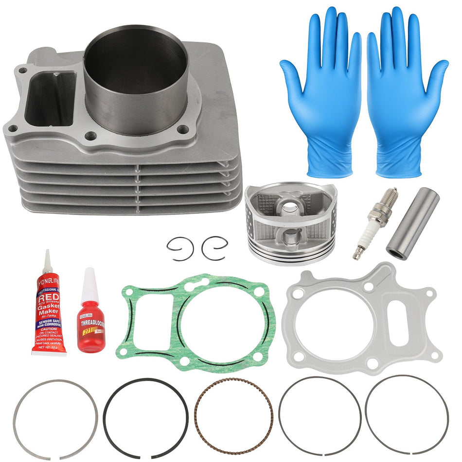 Big bore 74mm Cylinder Piston Top End Kit Fits Honda TRX250EX 250X Recon 250 ATV