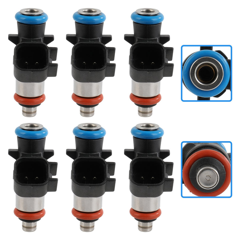 6x Fuel Injectors for Dodge Durango 2016 Jeep Grand Cherokee 2016-2017 3.6L