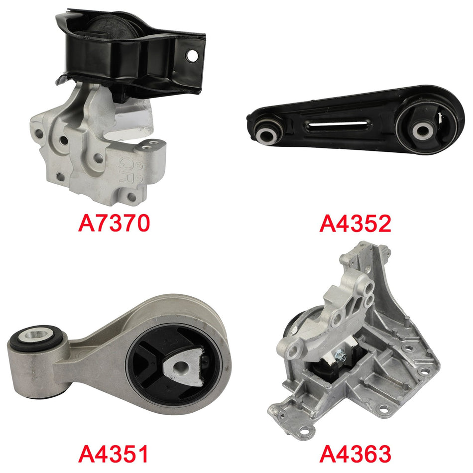 Engine Motor Mount For Nissan Rogue 2008-2013 / 2.5L A7370 A4351 A4352 A4363