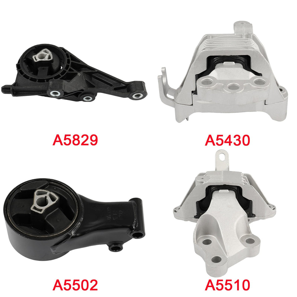 Engine &Trans Mount Set Automatic Trans 4PCS For Chevrolet Cruze 2011-2016 1.4L