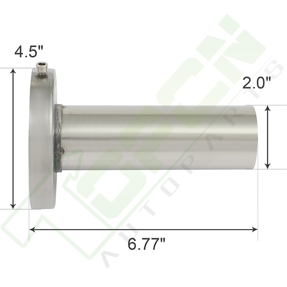 Removable 4.5inch Insert Round Tip Exhaust Muffler Stainless Steel