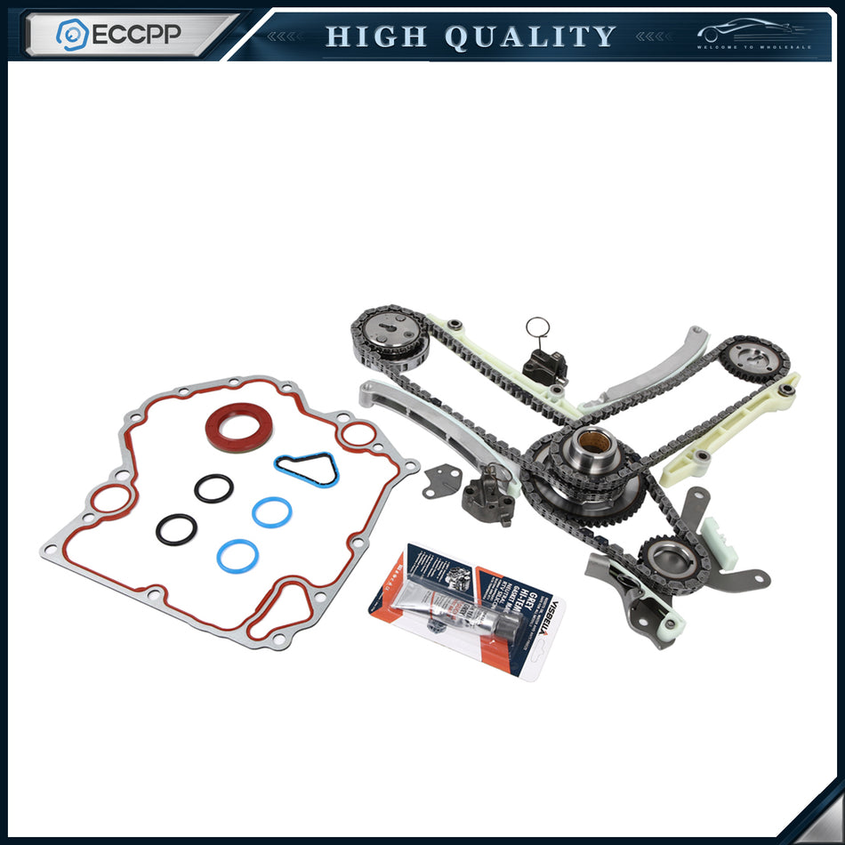 Fits Dodge Ram Dakota Jeep 4.7 SOHC Timing Chain Kit Timing Cover Gasket NGC 132865
