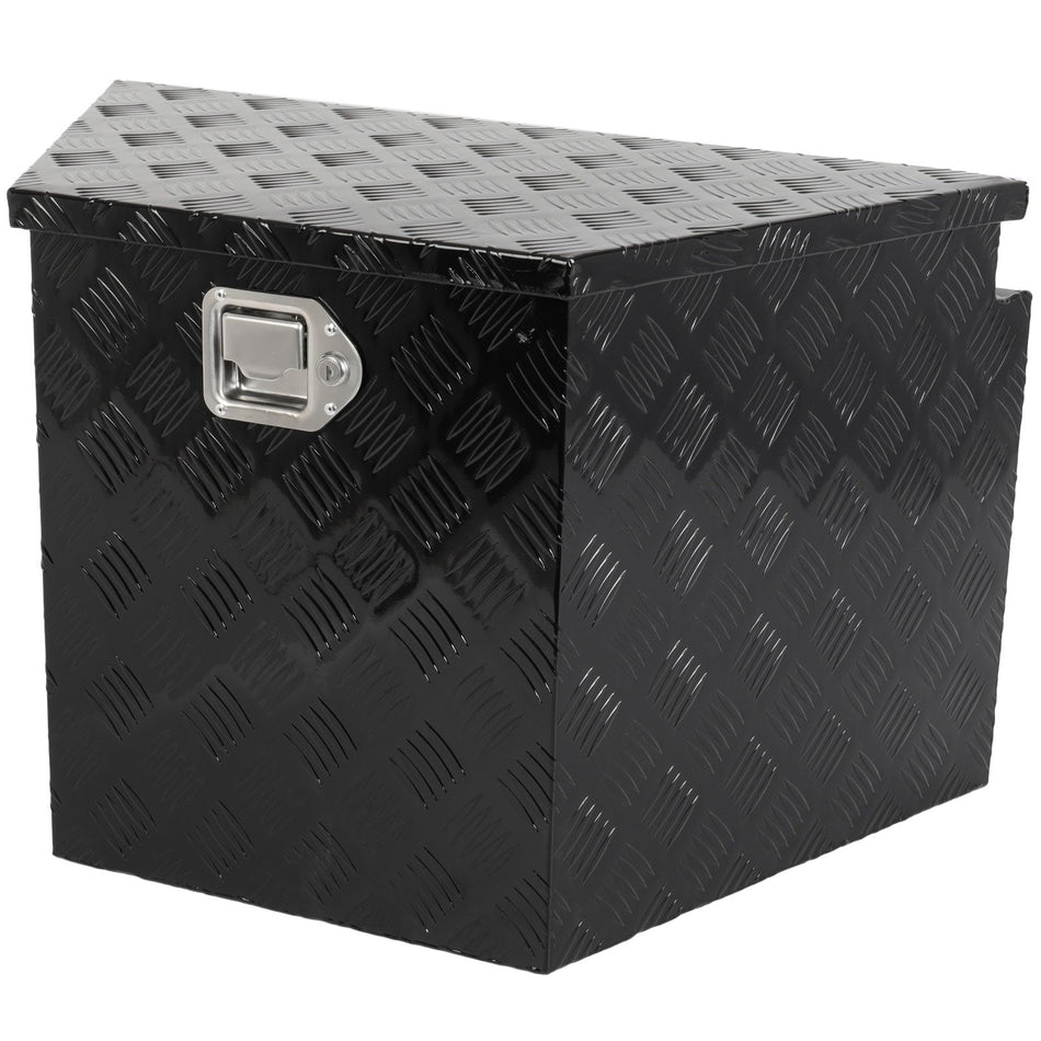 Aluminum Storage Tool Box 1x Chain 29inchX17inchX18inch For Truck / Garage / RV Wholesale