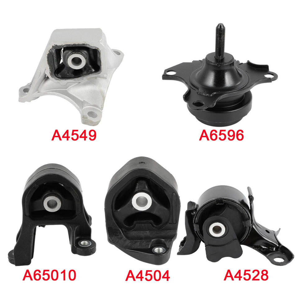 Engine Motor Mount Kit For HHonda CR-V 2002 2003 2004 2005 2006 L4 2.4L 4WD 5pc