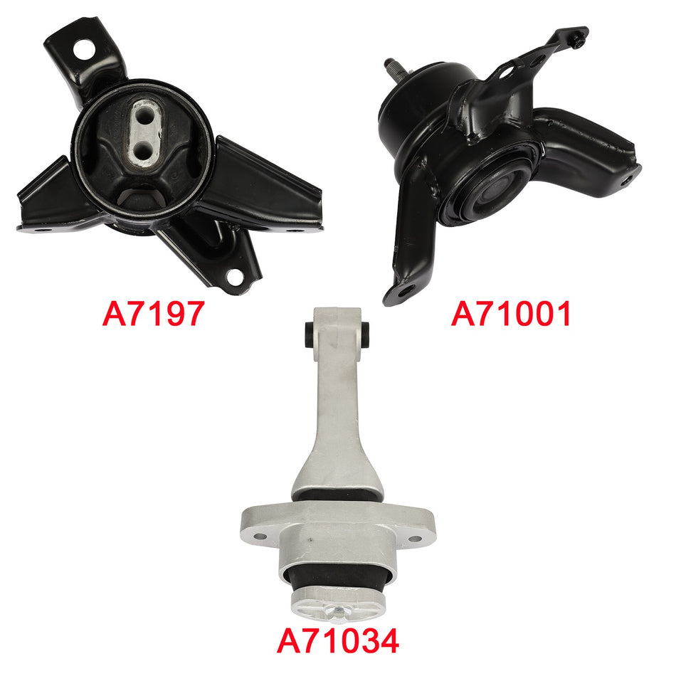 For 2013-2015 Optima L4 2.4L EX Luxury 3PCS Engine Motor Mounts 9755 9766 9760