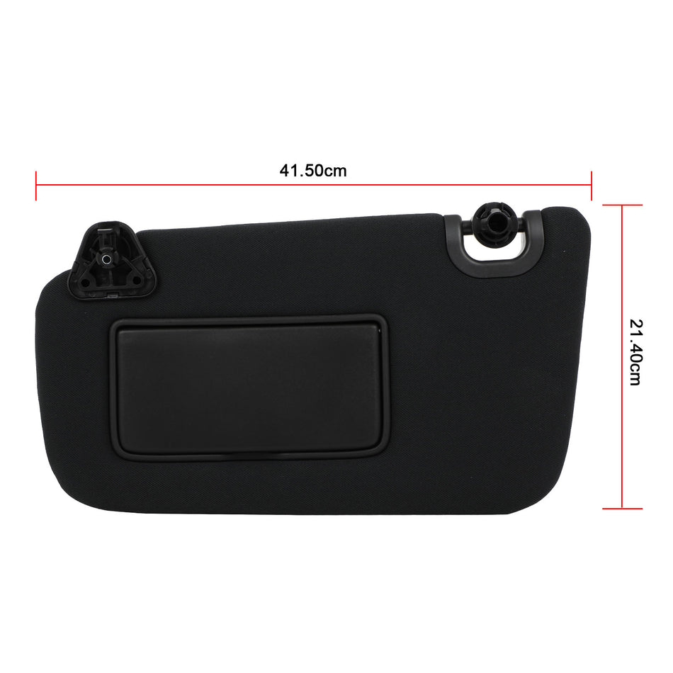 Left Black Sun Visor W/O Sunroof Fits Nissan Sentra LEAF 2012-2019 1.6L 1.8L