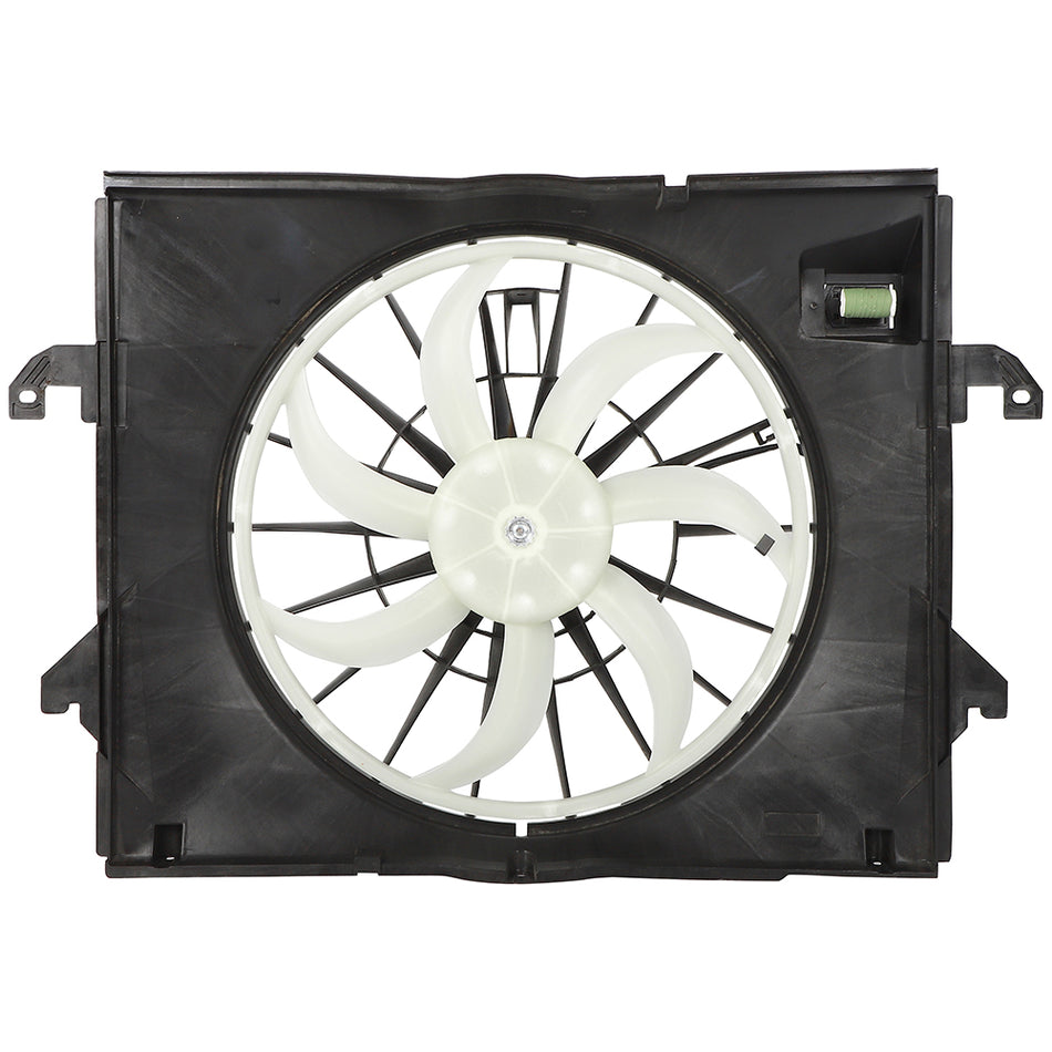 Electric Radiator Fan Assembly Fits 09-10 Dodge Ram 1500 Pickup 11-12 Ram 1500