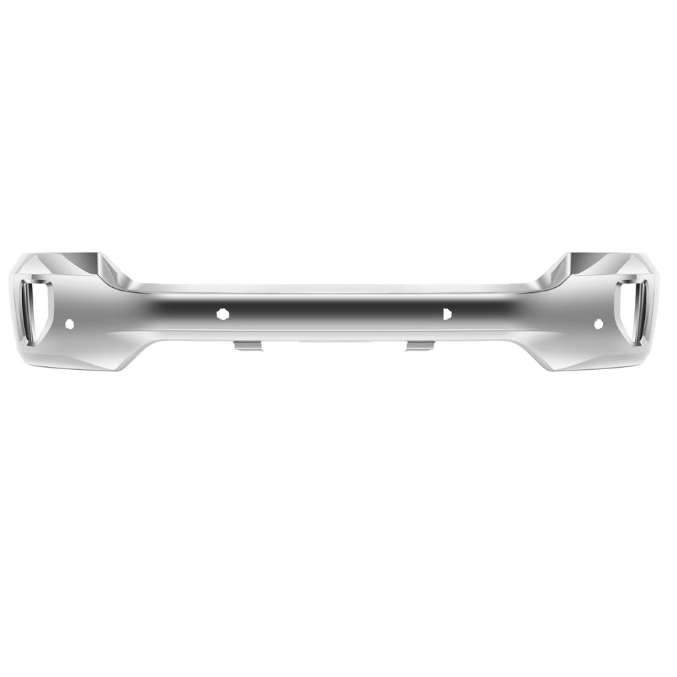 Front Bumper Face Bar Chrome For 16-19 Silverado 1500 W/ Sensor& Fog Light Holes