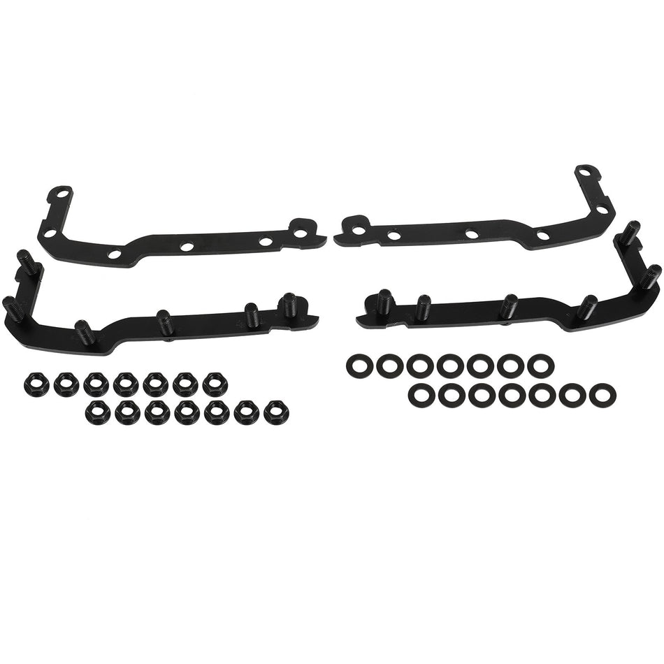 For 2022-2024 Ford F-150 Front Bumper Black Steel with Fog Light Holes Guard