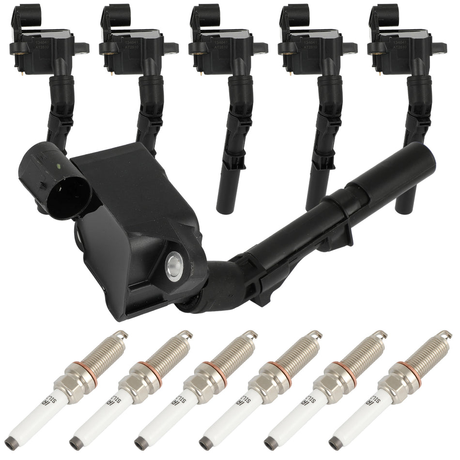 6x Ignition Coil & Iridium Spark Plug For 16-18 Mercedes Benz C43 AMG E400 3.0L