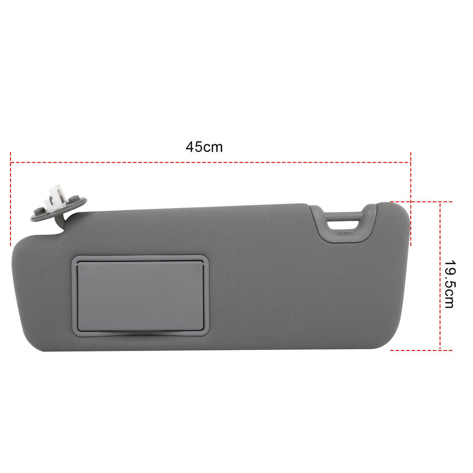 74320-0E074-A0 Gray Car Sun Visor Left Driver Side For 14-19 Toyota Highlander