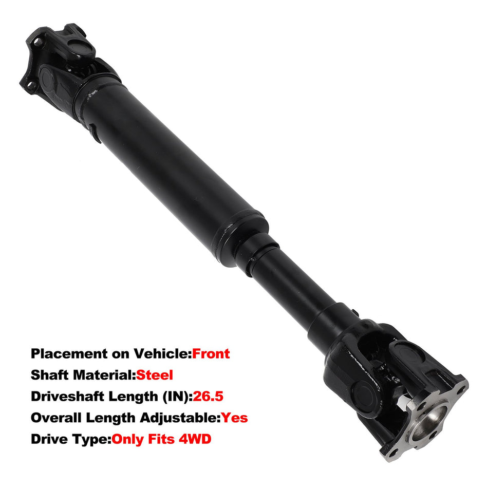 Driveshaft Assembly for Nissan Pathfinder 2000-2004 4WD Front w/o All Model 4WD