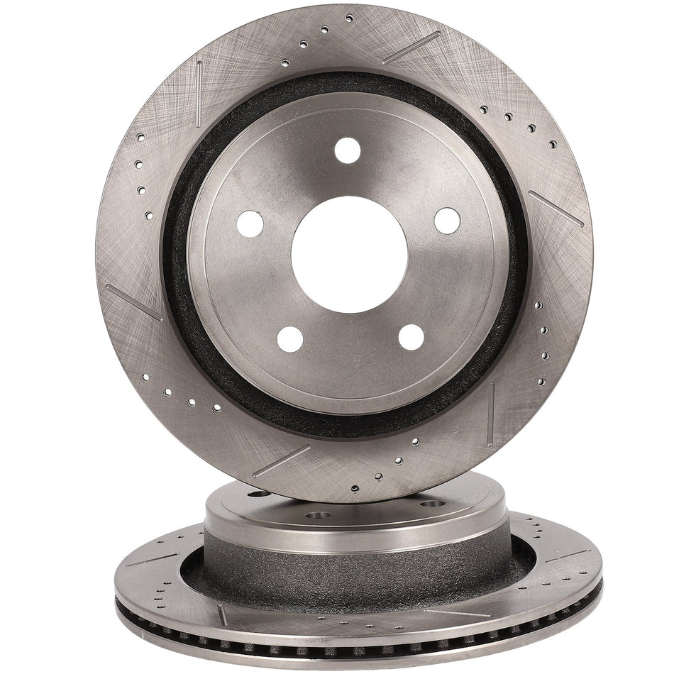 For Chrysler Aspen 2007-2009 For Dodge Ram 1500 2007-2010 Drill Brake Rotor Rear
