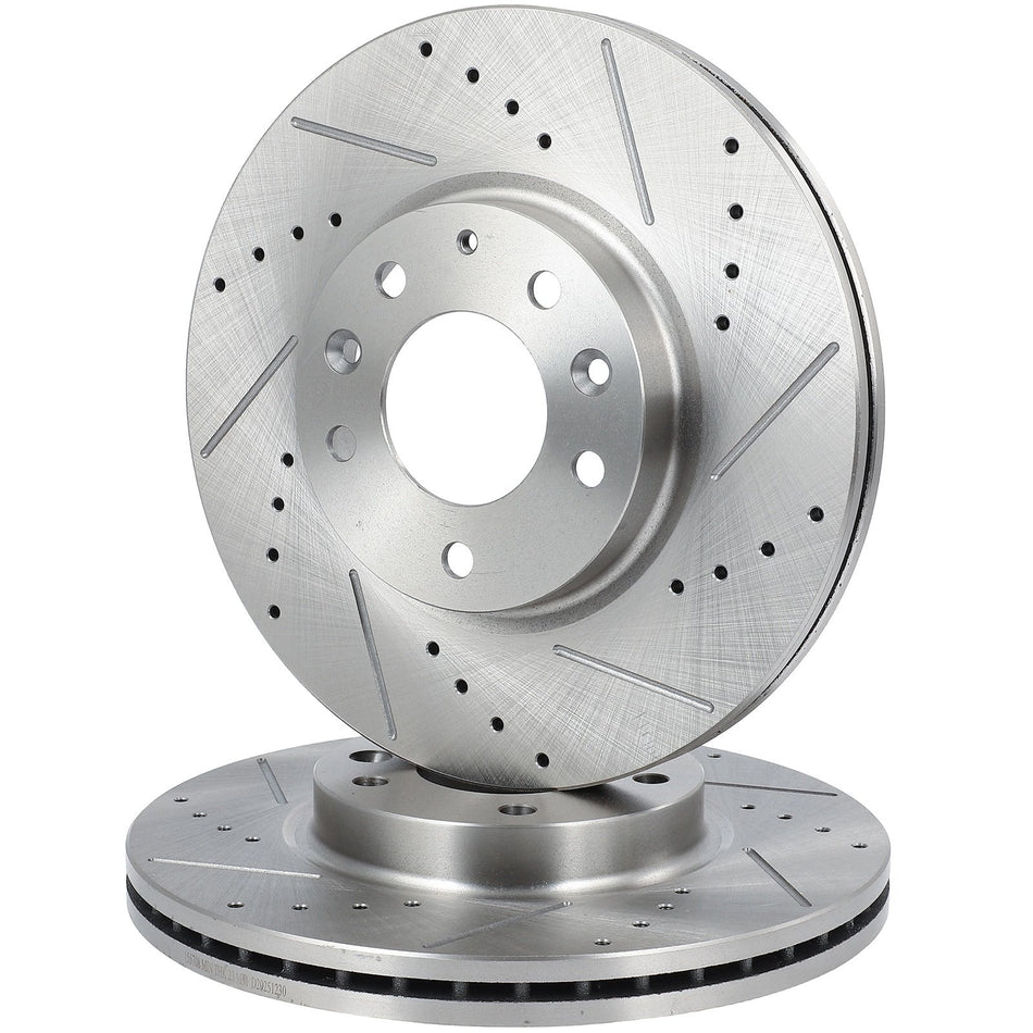 Drill Ventilated Fits Mazda 6 2006 2007 2008 2009 - 2013 2X Brake Rotors Front