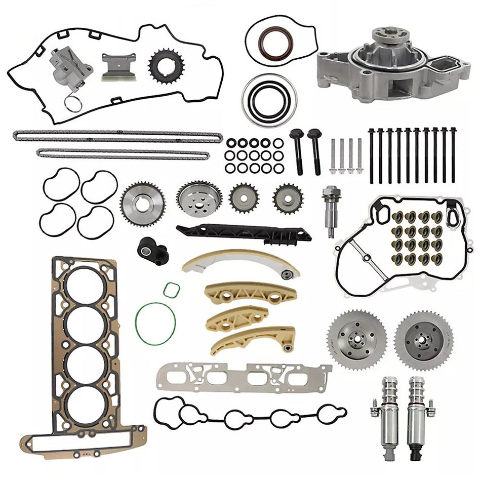 Timing Chain Kit Water Pump Head Gasket Set for GM Buick Equinox 2.4L 2011-2017