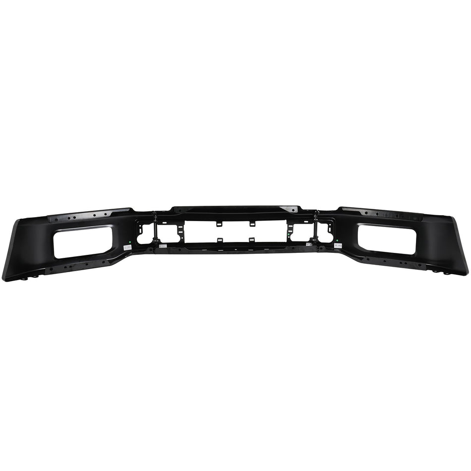 Black Steel Front Bumper For 2018-2020 Ford F-150 w/ Fog light holes Face Bar