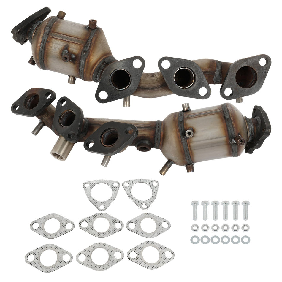 Manifold Catalytic Converter 2PCS LHwithRH 2002 2003 2004 For Nissan Frontier 3.3L