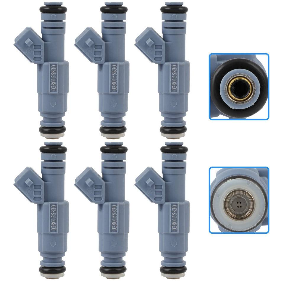 6pcs Fuel Injectors Fit Volvo C70 S60 V70 2.3L Volvo S80 S60 V70 2.5L