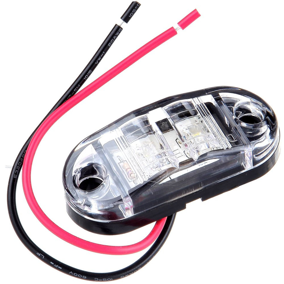 1PC LED 2.5inch Clearance Signal Side Marker Light For Trailer Truck Sealed White