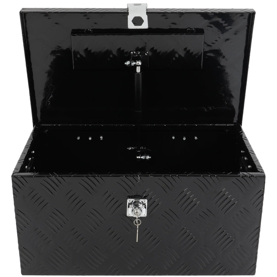 20inchx12inchx9.5inch Aluminum Storage Tool Box W/1x Lift Air Rod For Truck Home Garage