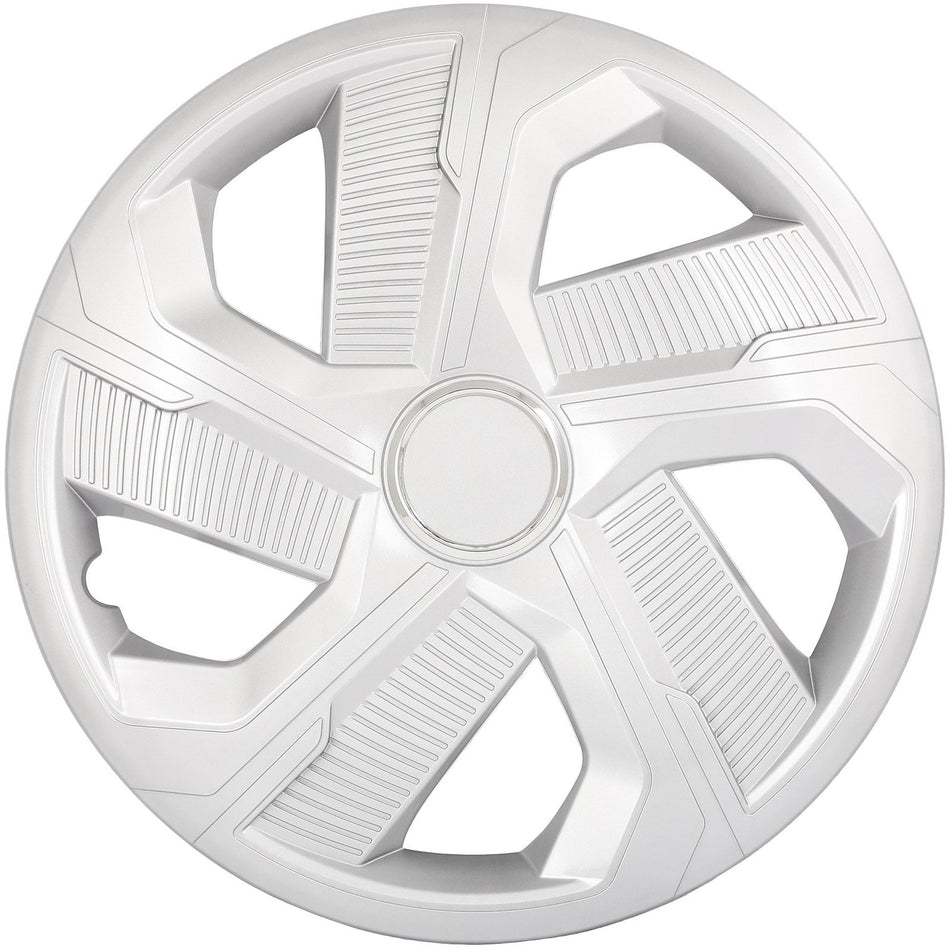 16 Inch Set of 4 Silver snap on Wheel Cover Hub Caps Snap-On For R16 Tires Rims