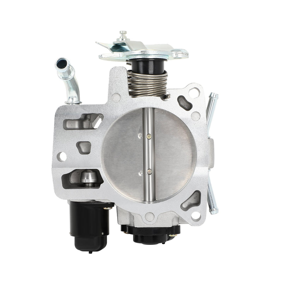74mm Throttle Body For GMC Yukon XL 1500 5.3L 2000-2002 Black Aluminum