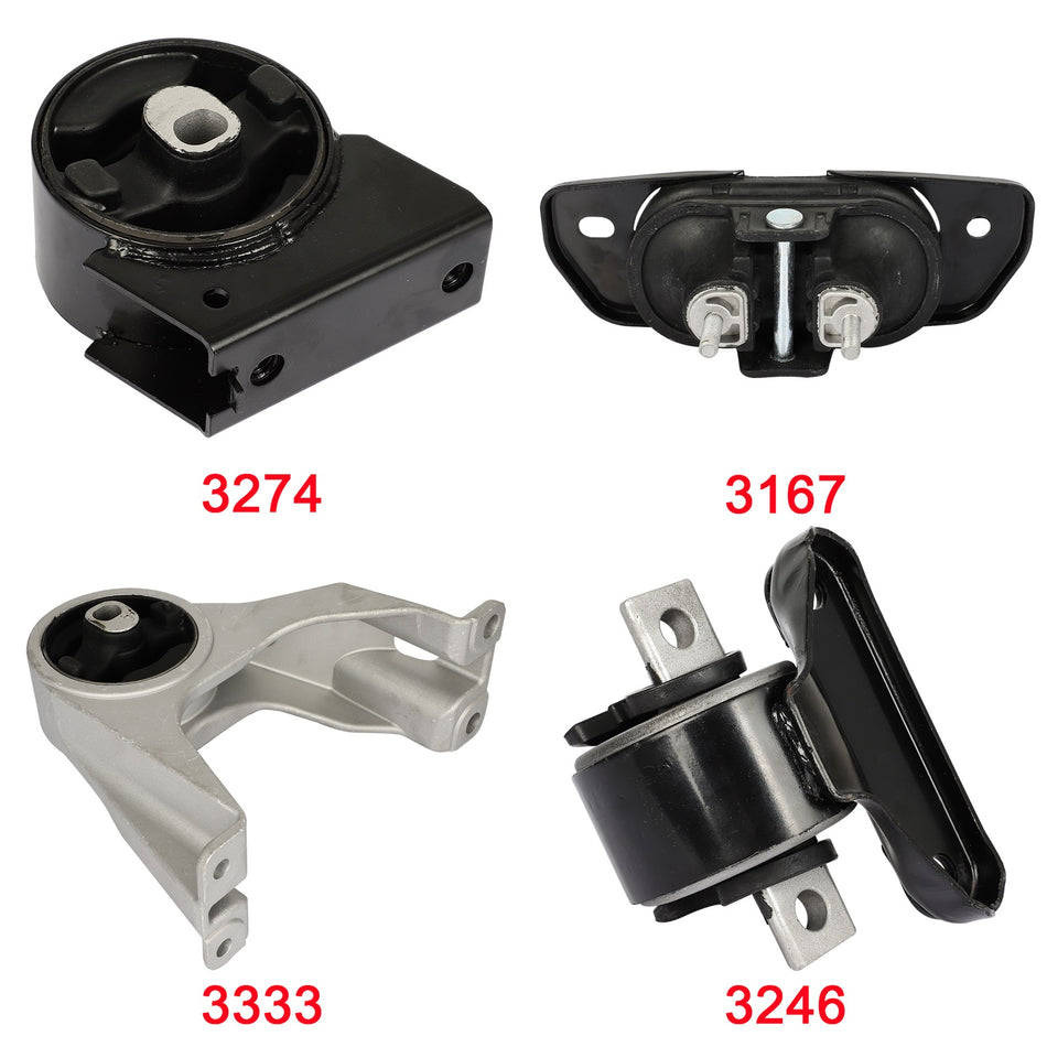 For 2011-2019 Journey V6 3.6L Motor & Trans Mount Set A5551 A5443 A5589 A5543