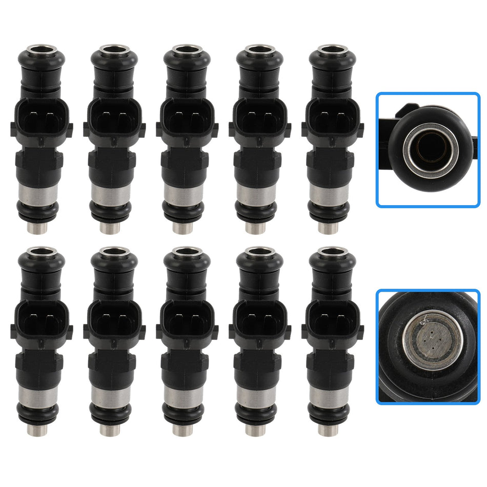 10 Fuel Injectors Fits Ford F-450 Super Duty F-550 Super Duty F-650 F-750 6.8L