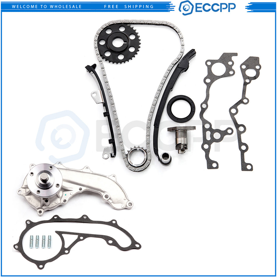 Timing Chain Kit Water Pump For 95-04 Toyota Tacoma 2.4L DOHC 2RZFE 839885