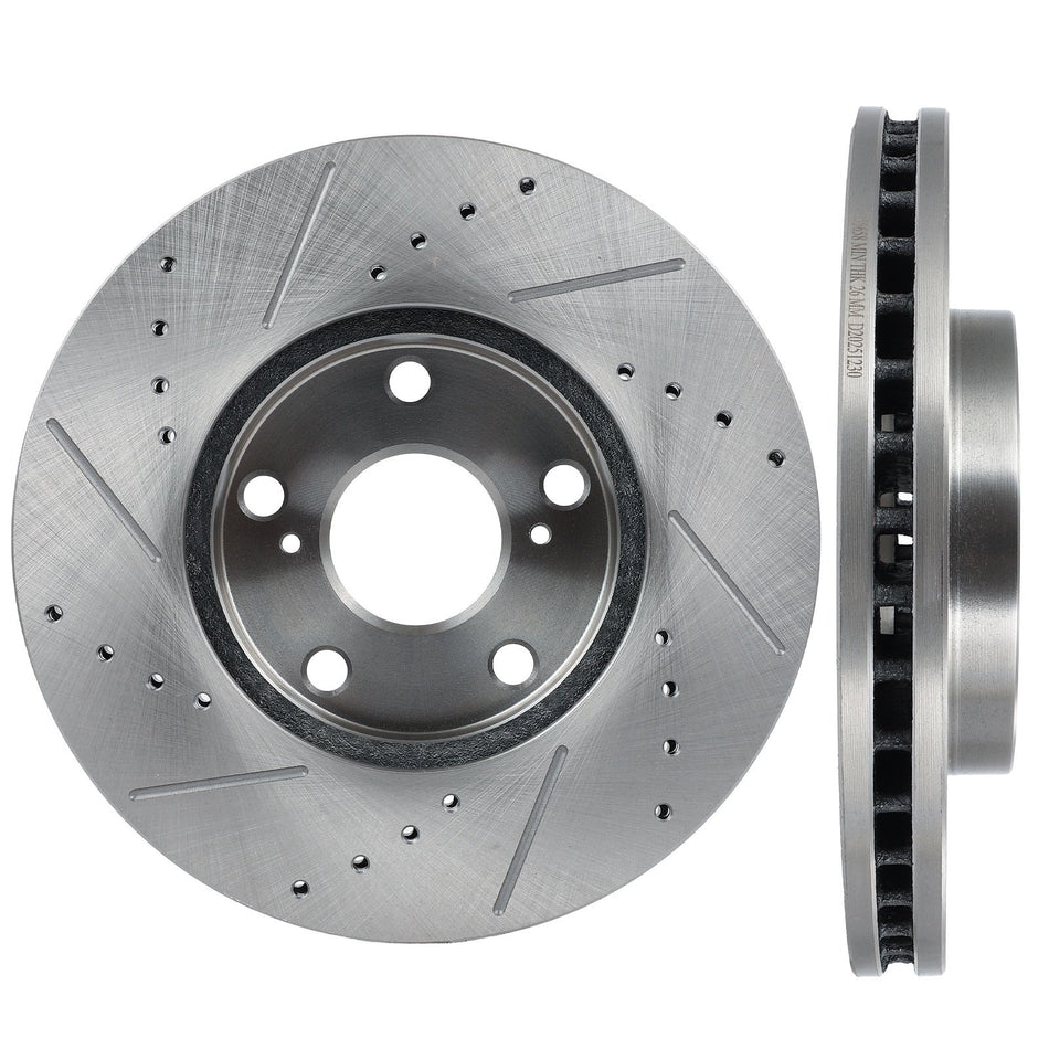 Drill Vented Fits Toyota Camry 1992-1996 V6 - Sedan Wagon 2X Brake Rotors Front