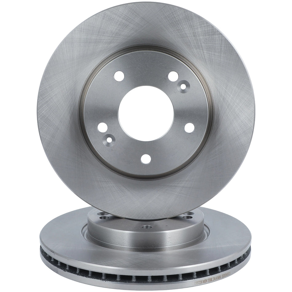Vented Solid For Kia Rondo 2010-2012 Magentis 2007-2010 Front Brake Rotors 2X
