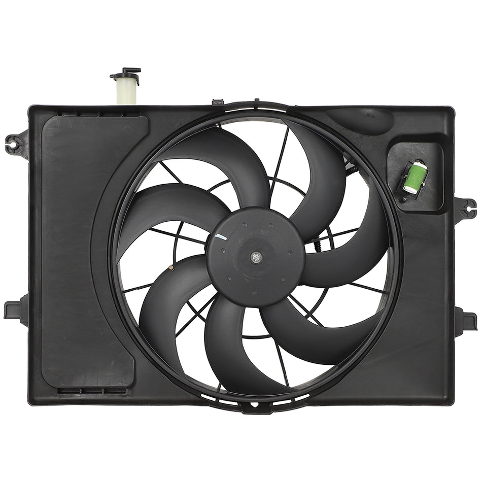 Electric Radiator Fan Assembly Fits 19-21 Hyundai Veloster 2020-2024 Kia Soul