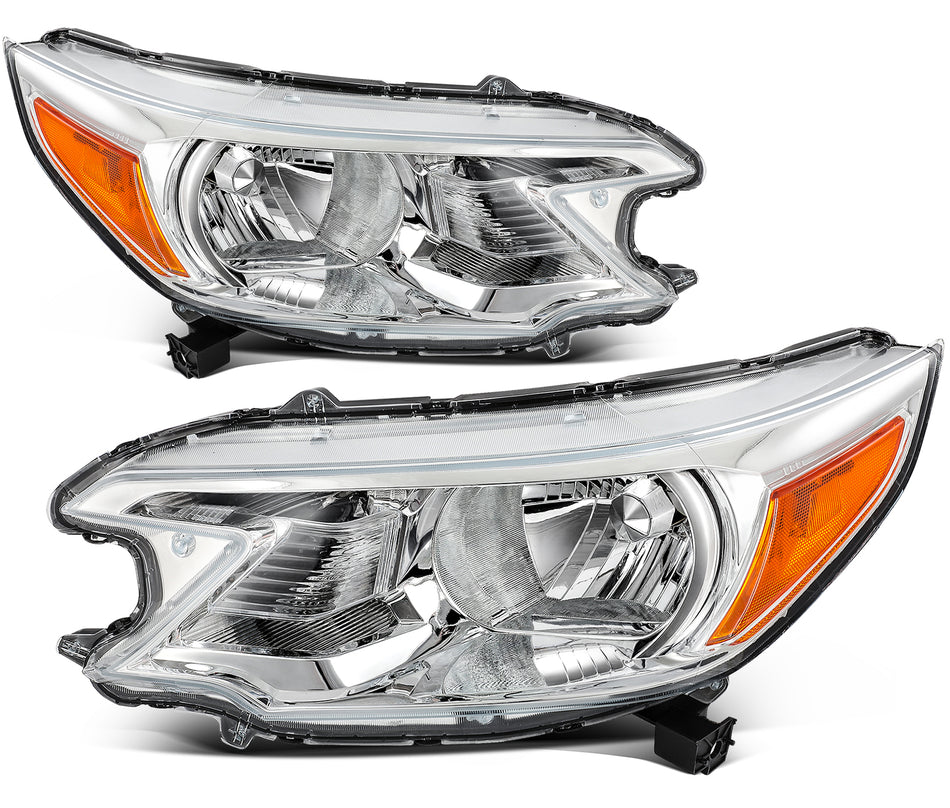For 2012 2013 2014 Honda CR-V CRV 2.4L Halogen Headlights Assembly Pair Headlamp