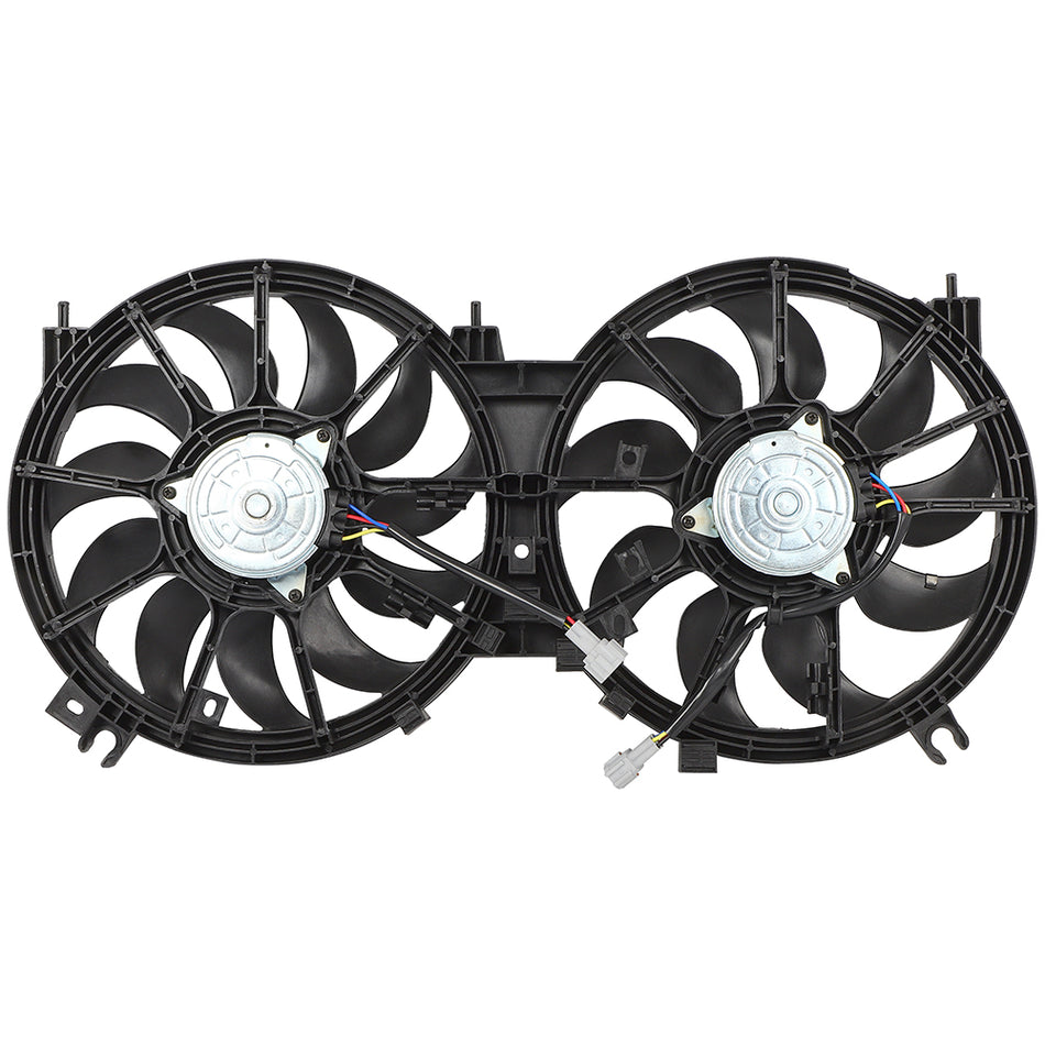 Electric Radiator Condenser Fan Assembly Fits 2009 2010 2011-2014 Nissan Murano