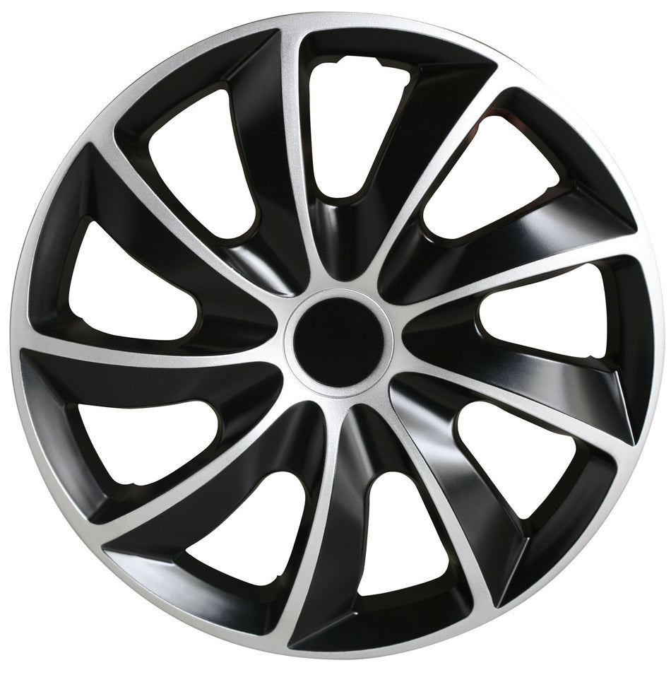 New Set Of 4 17inch Black Hub Caps Full Wheel Covers Rim Cover R17 Wheels Rims