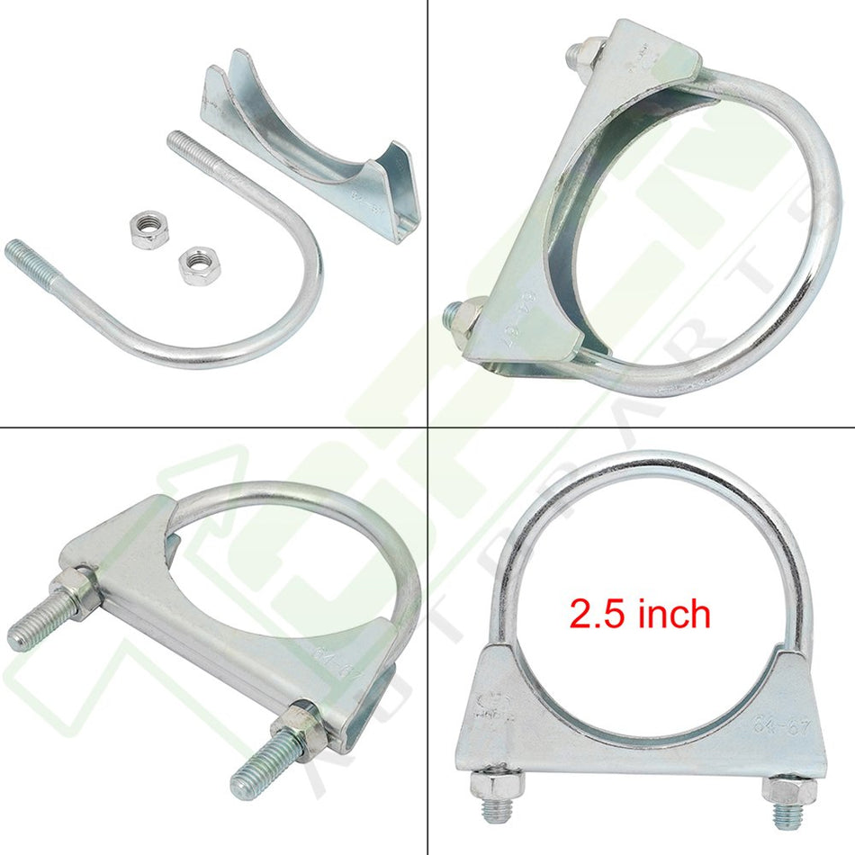 2 1/2inch 2.5inch Exhaust Hanger Muffler U Bolt Clamp Iron Saddle