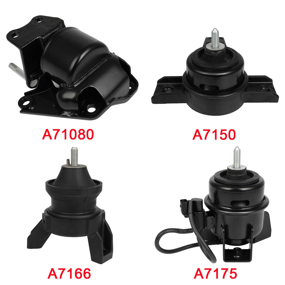 Set of 4 Engine Motor Mount For 2007 2008 2009 For Santa Fe V6 2.7L For Hyundai