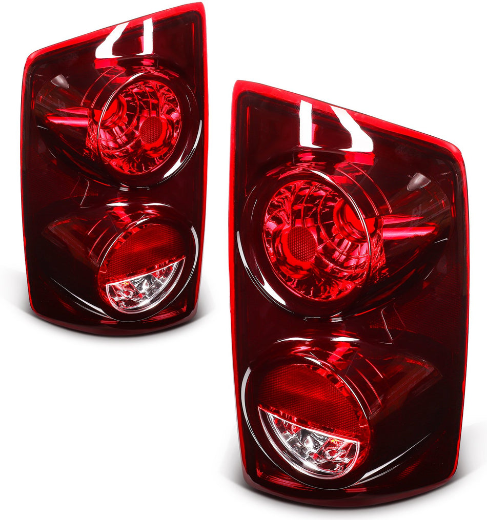 Tail Lights Assembly For 2007-2009 Dodge Ram 1500 2500 3500 Brake Turn Lamp Pair