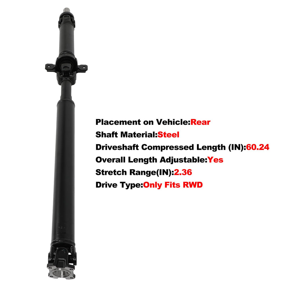 Drive Shaft Assembly for Kia Sorento LX 07-08 Sport Utility RWD Rear 49100-3E951