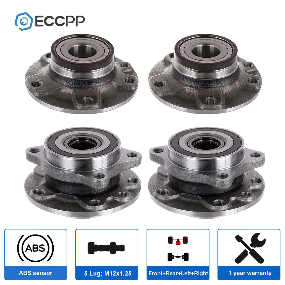 4x Front & Rear Wheel Bearing Hub Assembly Fits Dodge Dart 2013 2014 2015 2016