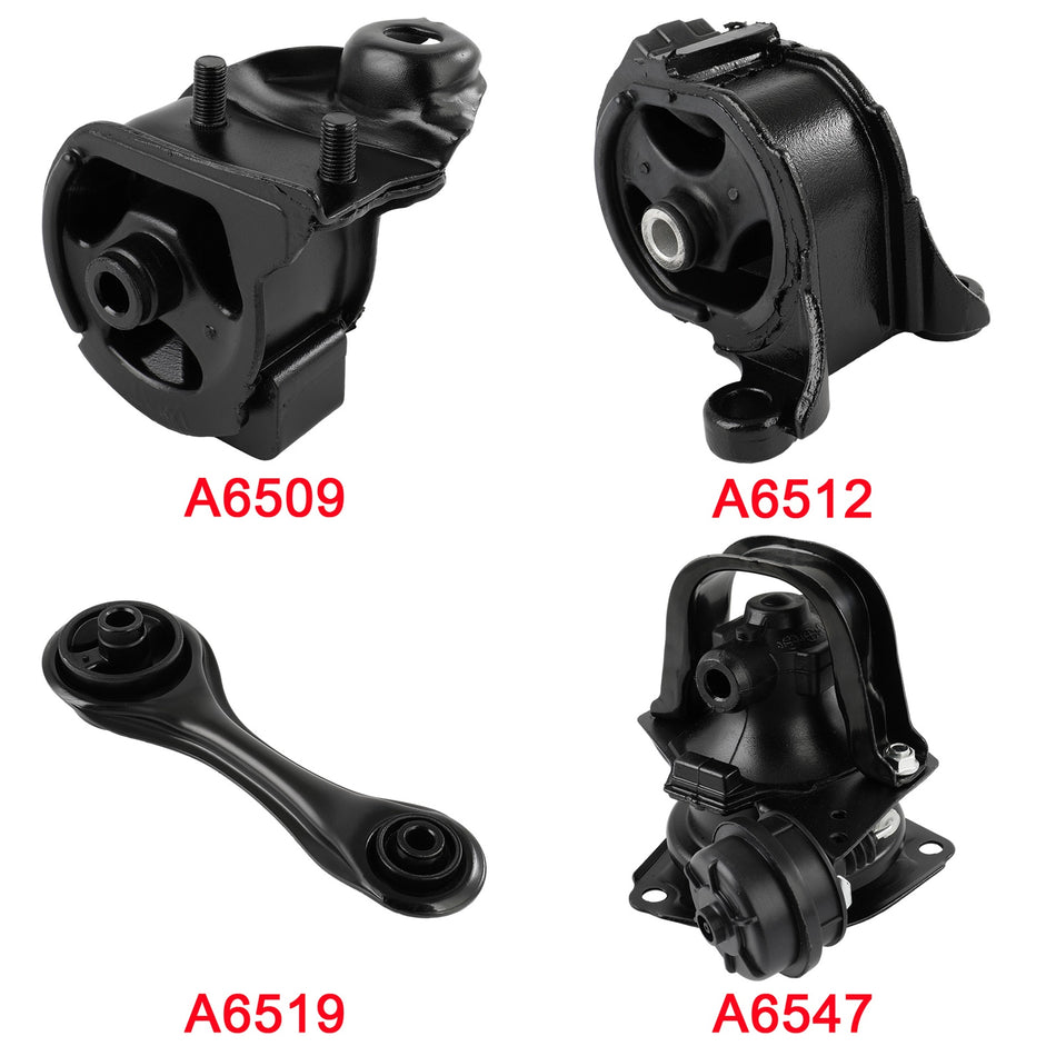 4x For Honda Accord 1990-93 L4 2.2L AT Engine Motor & Transmission Mount EPA