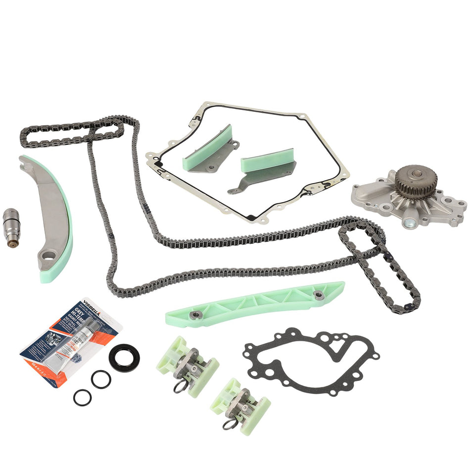 Timing Chain Kit Timing Cover Gasket Water Pump For 09-10 Dodge Chrysler 300 2.7