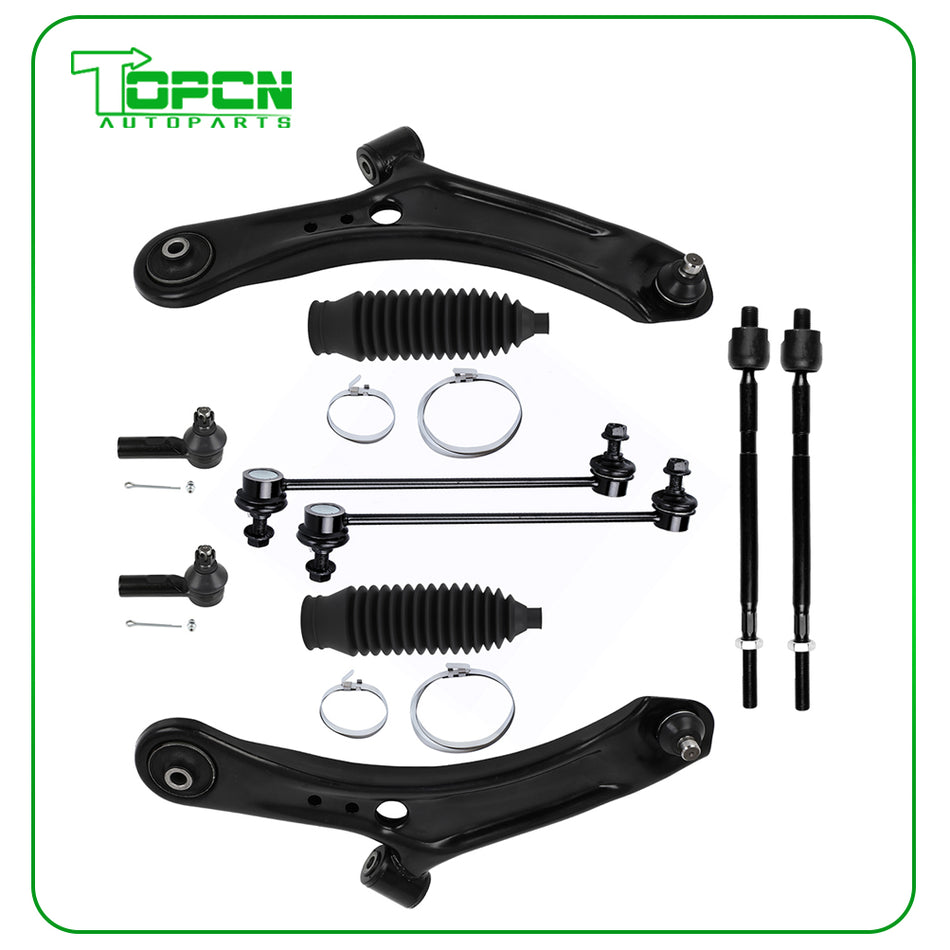 Front Lower Control Arm Sway Bar Tie Rod End For 2007-2011 2012 2013 Suzuki SX4