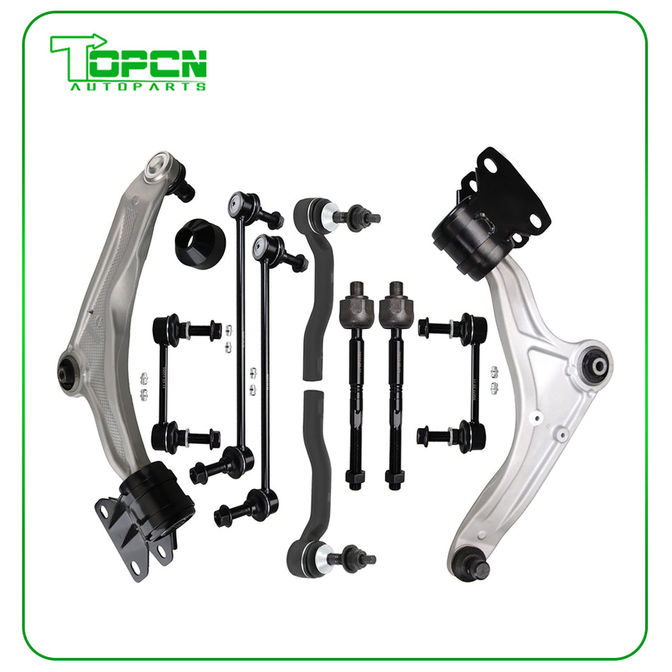 Front Lower Control Arm Sway Bar Tie Rod Suspension For 2013 - 2020 FORD FUSION