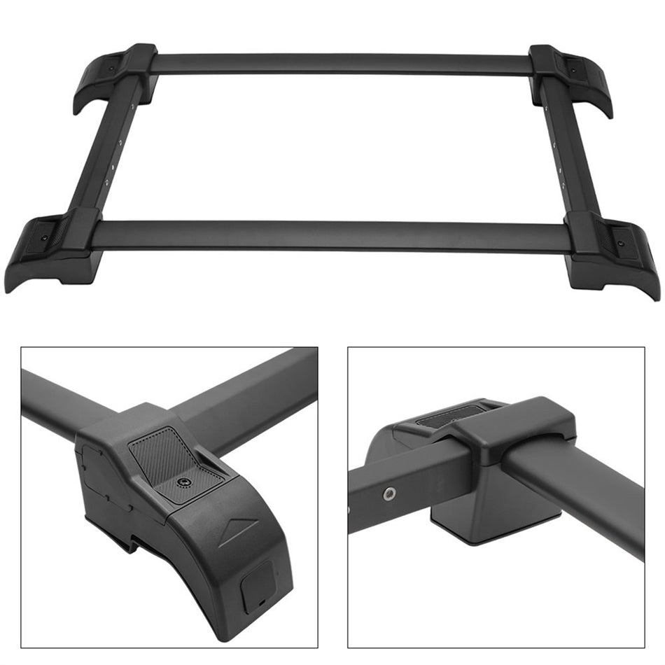 Roof Rack Corss Bar with Roof Rail For 21-24 Ford Bronco Aluminum Luggage Carrier